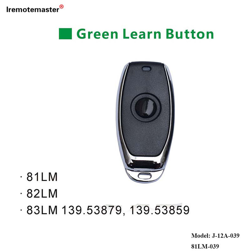 ສໍາລັບ 81LM 82LM 83LM Green Learn Button 390MHz Garage Door Remote Control