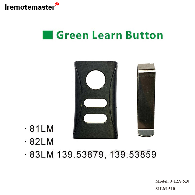 ສໍາລັບ 81LM 82LM 83LM Green Learn Button 390MHz Garage Door Remote Replacement