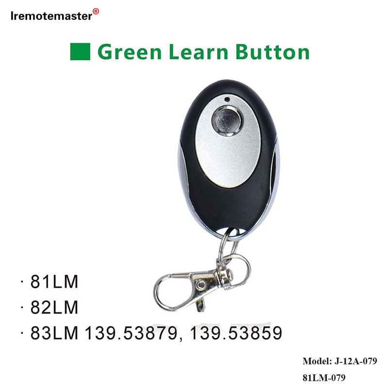ສໍາລັບ 81LM 82LM 83LM Green Learn Button 390MHz Gate Door Remote Replacement