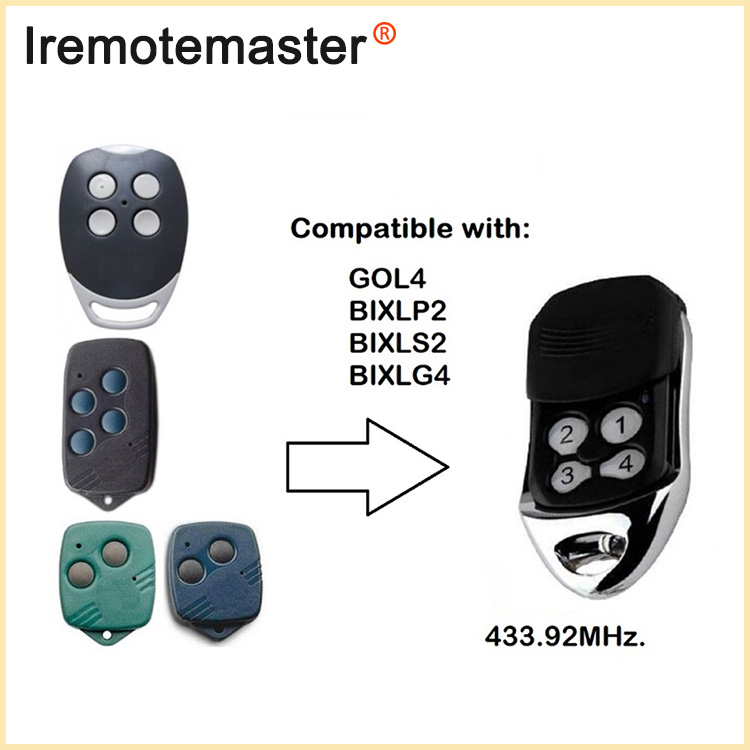 ສໍາລັບ GOL4 Command Garage Door Opener BIXLP2 BIXLS2 BIXLG4
