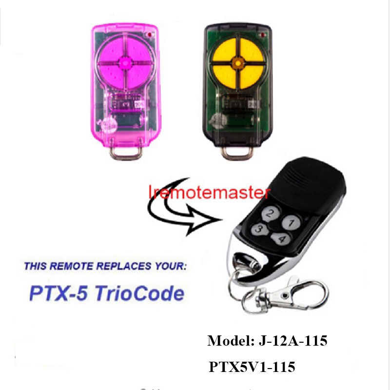 ສໍາລັບ PTX5 V1 TrioCode Gate Remote Door Replacement 433.92MHz Rolling Code