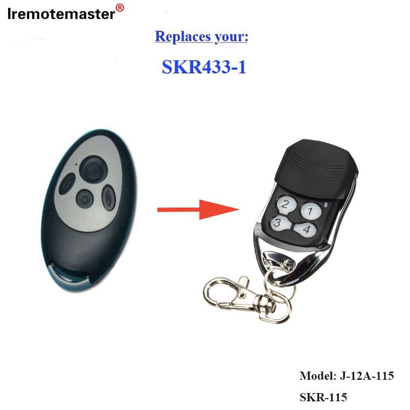 ສໍາລັບ SKR433-3 ການທົດແທນປະຕູ garage ການຄວບຄຸມໄລຍະໄກມ້ວນລະຫັດ 433,92mhz